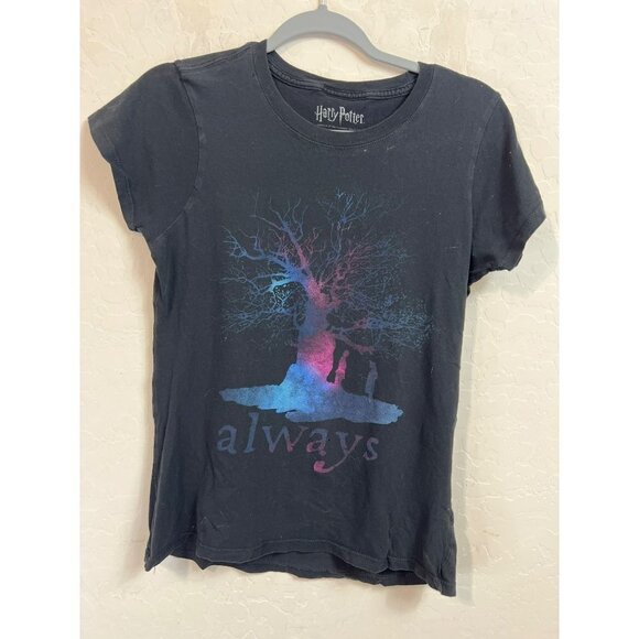 Harry Potter Tops - Women Harry Potter Always Tree T-Shirt Graphic Tee Sz M